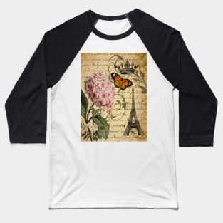 vintage paris hydrangea floral botanical art Baseball T-Shirt